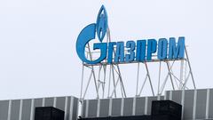 FILED - 03 March 2022, Russia, Saint Petersburg: The Gazprom logo is seen on a branch of the Russian state-owned company in Saint Petersburg. Photo: Stringer/dpa
   (Foto de ARCHIVO)
 03/03/2022 ONLY FOR USE IN SPAIN