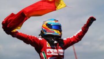 Fernando Alonso, en el &uacute;ltimo Gran Premio que gan&oacute;, en Montmel&oacute; 2013.