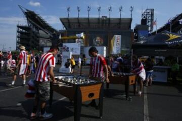 Imágenes de hinchas de EE.UU - Paraguay en Copa América