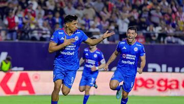 during the 4th round match between Atletico de San Luis and Cruz Azul as part of the Liga BBVA MX, Torneo Apertura 2025 at Alfonso Lastras Stadium, on August 11, 2025 in San Luis Potosi, Mexico.