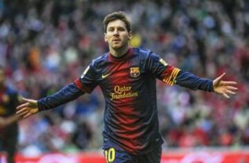 Messi celebra el 1-1.