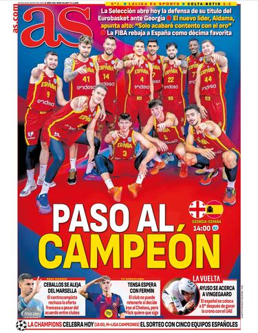 Las portadas de AS de agosto