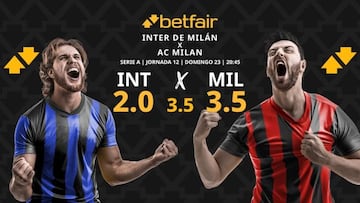 Inter de Milán vs. AC Milan: horario, dónde ver, pronósticos y clasificación