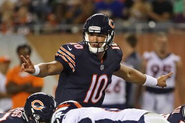 Trubisky consiguió siete pases para anotación en su primera campaña.