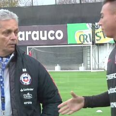 El cálido reencuentro entre Rueda y Vargas en Pinto Durán