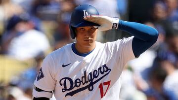 LOS ANGELES, CALIFORNIA - MARCH 28: Shohei Ohtani #17 of the Los Angeles Dodgers looks on during his at bat in the seventh inning of a game against the St. Louis Cardinals at Dodger Stadium on March 28, 2024 in Los Angeles, California. Sean M. Haffey/Getty Images/AFP (Photo by Sean M. Haffey / GETTY IMAGES NORTH AMERICA / Getty Images via AFP)