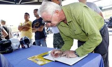 Homenaje a Ángel Nieto en el Circuito del Jarama en Madrid
