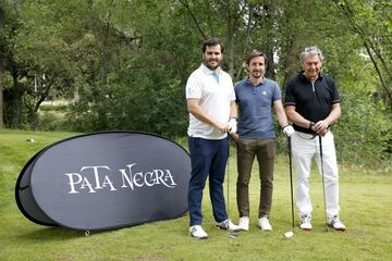 Sponsors. Pata Negra, uno de los patrocinadores del torneo. 
Rafael Monje, Alejandro Basanta y Alfonso Almazán.