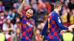 Arturo Vidal anotó y fue clave en la goleada del Barcelona