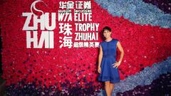 Carla Su&aacute;rez Navarro, en la fiesta previa al WTA Elite Trophy Zhuhai.