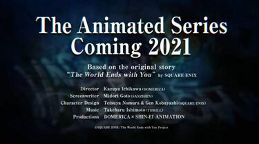 Primer tráiler del anime de The World Ends With You; estreno en 2021