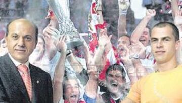 <b>POR FIN. </b>Duda, varios meses después de acordar su fichaje con el Sevilla, posa así de feliz con la camiseta del conjunto hispalense.