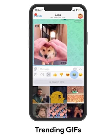 Novedades Telegram: nuevo editor de video y GIFs destacados