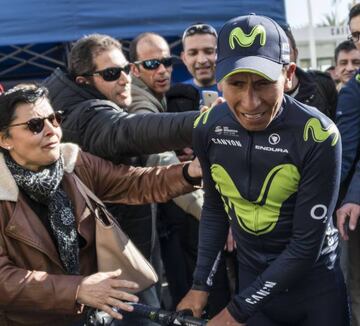 Nairo Quintana, uno de los animadores del día.