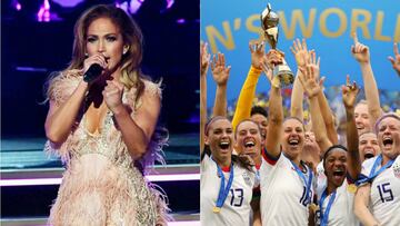 Carli Lloyd recibe sensual regalo en concierto de Jennifer López