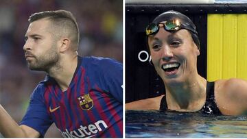 Jordi Alba y Jessica Vall, premiados como mejores deportistas catalanes del a&ntilde;o 2018.