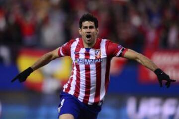 1-0. Diego Costa celebra el primer gol.