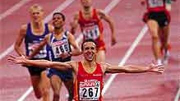 <b>CAMPEÓN.</B> Alberto García, venciendo en los Europeos de Múnich.