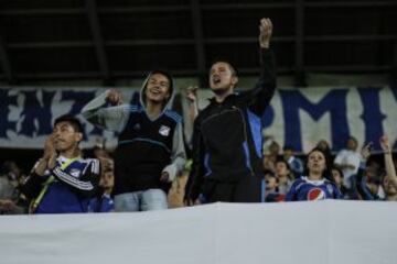 El debut de los dos equipos capitalinos en la Copa Águila. El juego bogotano fue animado por la parcial que en su mayoría fue azul.