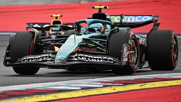 Fernando Alonso (Aston Martin AMR25). Spielberg, Austria. F1 2025.