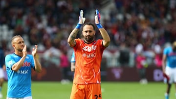 David Ospina en un partido del Napoli en Serie A.