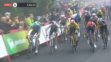 Así fue la lucha entre Vingegaard, Ciccone, Gaudu y Egan