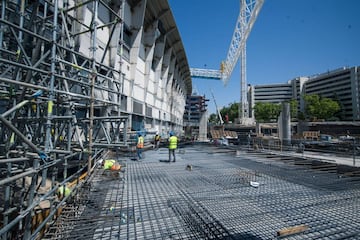 El avance de las obras del estadio Santiago Bernabéu