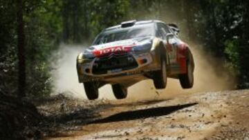 Meeke en el rally de Australia.