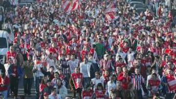 <b>LA MAREONA. </b>La afición del Sporting no quiere el partido en viernes.