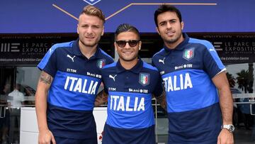 Ciro Immobile, Lorenzo Insigne y Eder.
