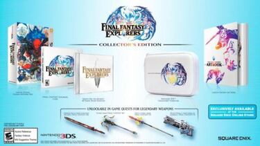 Esto es lo que trae Final Fantasy Explorers en su edición Collectors