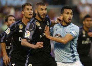 Cristiano Ronaldo, Benzema y Cabral.