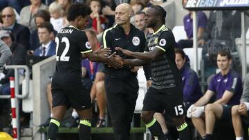 Britain Soccer Football - Swansea City v Chelsea - Premier League - Liberty Stadium - 11/9/16
Chelsea's Victor Moses comes on as a substitute to replace Willian
Action Images via Reuters / Carl Recine
Livepic
EDITORIAL USE ONLY. No use with unauthorized audio, video, data, fixture lists, club/league logos or "live" services. Online in-match use limited to 45 images, no video emulation. No use in betting, games or single club/league/player publications. Please contact your account representative for further details.