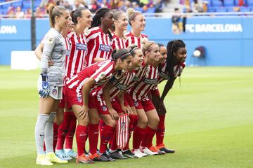 El once inicial del Atlético de Madrid.






