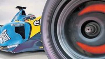 <b>CORTAS PERO INTENSAS. </b>Las frenadas de un monoplaza de F-1 son breves pero generan una enorme cantidad de energía, que ahora se quiere aprovechar.