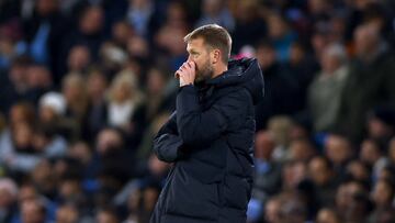 Graham Potter, entrenador del Chelsea, durante un partido.