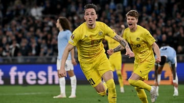 Andreas Helmersen celebra un gol.