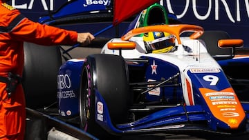 Sebastián Montoya en la sprint de Mónaco 2025.