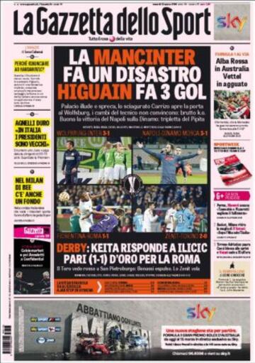 Portadas de la prensa deportiva