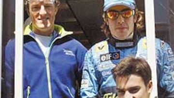 <b>SABOR ESPAÑOL. </b>Gibernau, Alonso y Pedrosa compiten hoy.