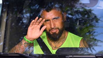 El último día de Vidal en el Barcelona