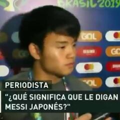 Kubo asked how it feels to be compared to Leo Messi