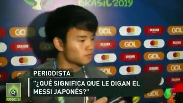 Kubo asked how it feels to be compared to Leo Messi