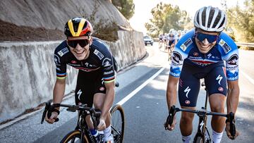 Mikel Landa y Remco Evenepoel ya disfrutan ‘agarrados abajo’