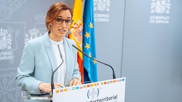 La ministra de Sanidad, Mónica García, ofrece una rueda de prensa tras el pleno del Consejo Interterritorial del Sistema Nacional de Salud (CISNS), en el Ministerio de Sanidad, a 9 de febrero de 2024, en Madrid (España). El Ministerio de Sanidad y las CCAA se han reunido para abordar la gestión de profesionales en Atención Primaria (AP), entre otras cuestiones relacionadas con este nivel asistencial. A nivel general, durante el encuentro se ha procedido a una evaluación de las acciones del Plan de Acción de Atención Primaria y Comunitaria 2022-2023 y futuros pasos a tomar.
09 FEBRERO 2024;MADRID;SANIDAD;CCAA;CISNS;GESTION DE PROFESIONALES;ATENCION PRIMARIA
Gabriel Luengas / Europa Press
09/02/2024