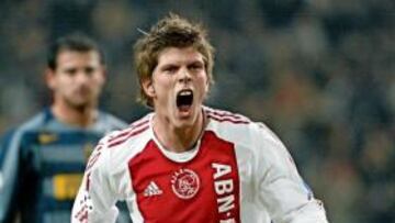 <b>HOMBRE GOL. </b>Huntelaar, celebrando uno de sus últimos tantos con el Ajax: lleva 29 en la 'Eredivisie'.