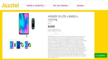 Honor 10 Lite ya en España, precio por la operadora Jazztel
