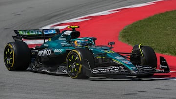 Fernando Alonso, durante el Gran Premio de España de Fórmula 1.