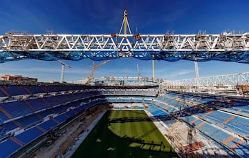 Official photographs of construction work on the Santiago Bernabéu. October 2020.