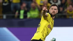El delantero alemán marcó el único gol con el que el Borussia Dortmund derrotó 1-0 al PSG en el partido de ida de las semifinales de Champions.